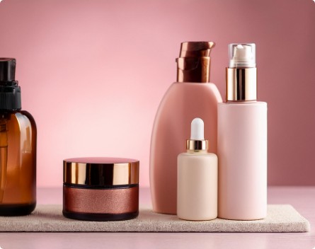 Set of beauty products